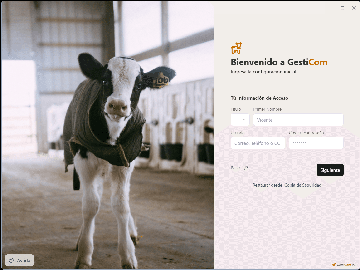 Captura de Gesticom